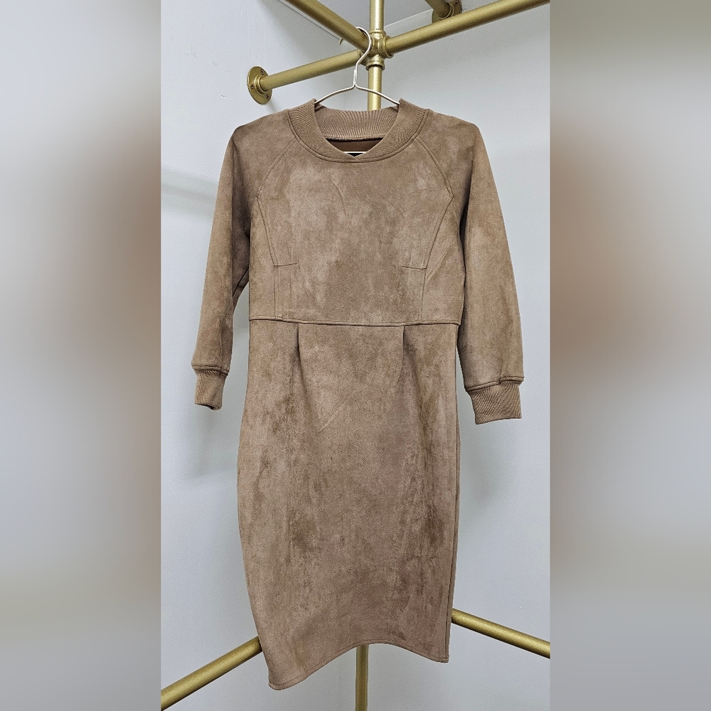 Elegant Tan Women's Dress